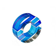 Napkin Rings - Set of 4: Purple-Blue / Square