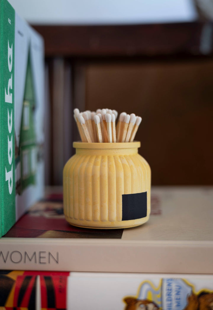 Apothecary Match Holder- Long Matches: Brick