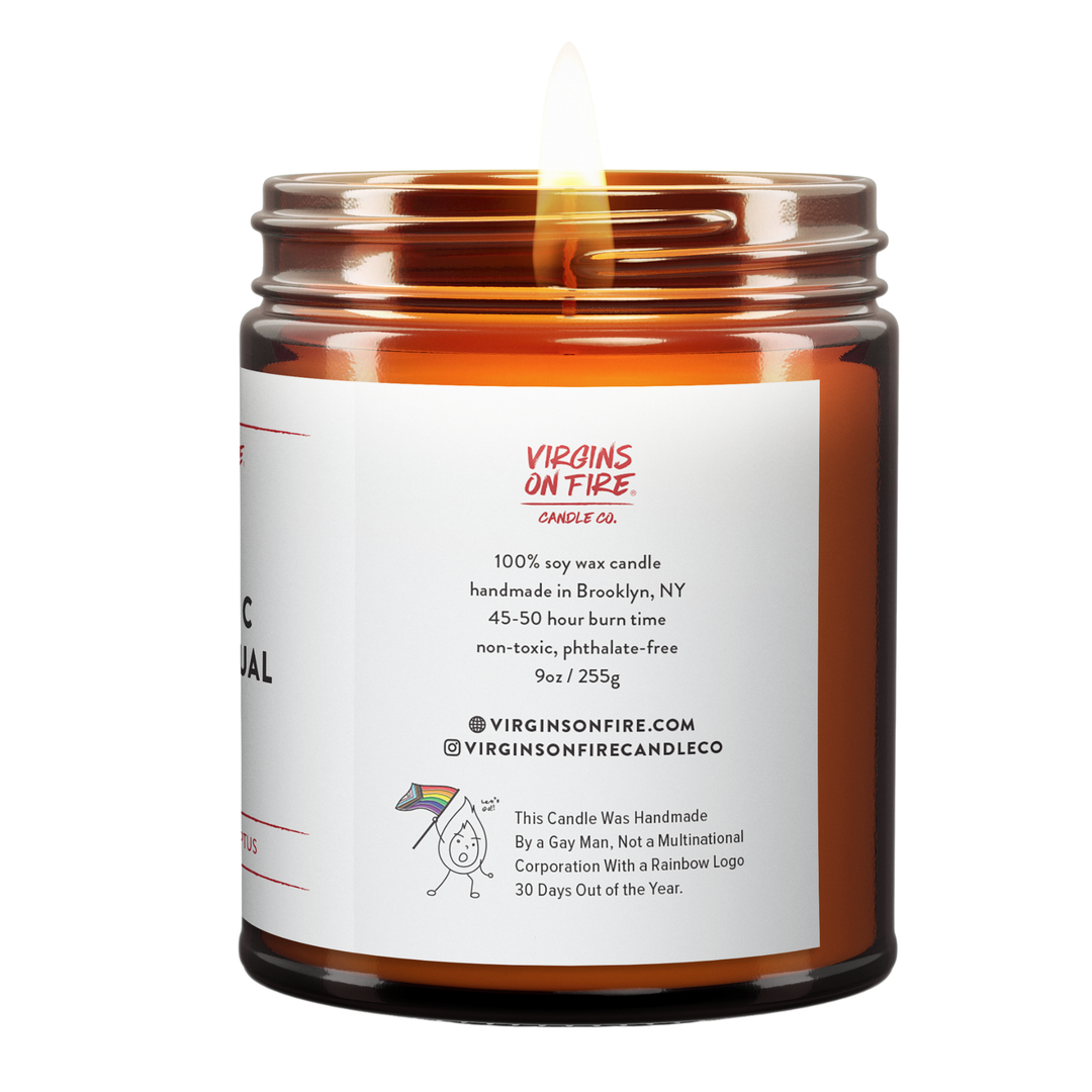 NEUROTIC HOMOSEXUAL (Sea Salt & Eucalyptus) Fun LGBTQ Candle