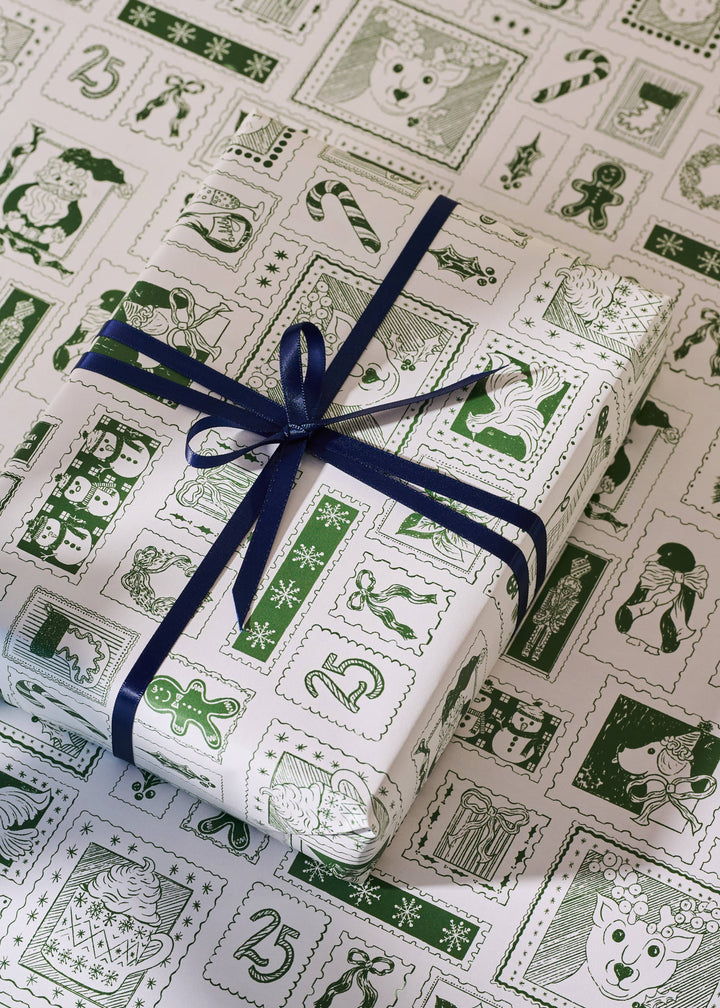 North Pole Post Double Sided Gift Wrap | Set of 3 Sheets