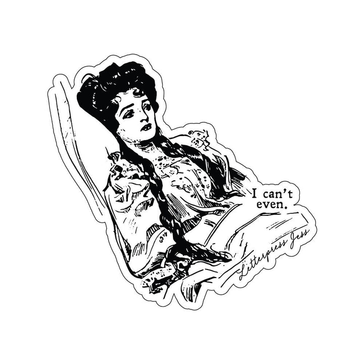 Gibson Girl Can't Even Sticker