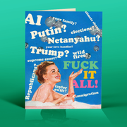 FUCK IT ALL current events card