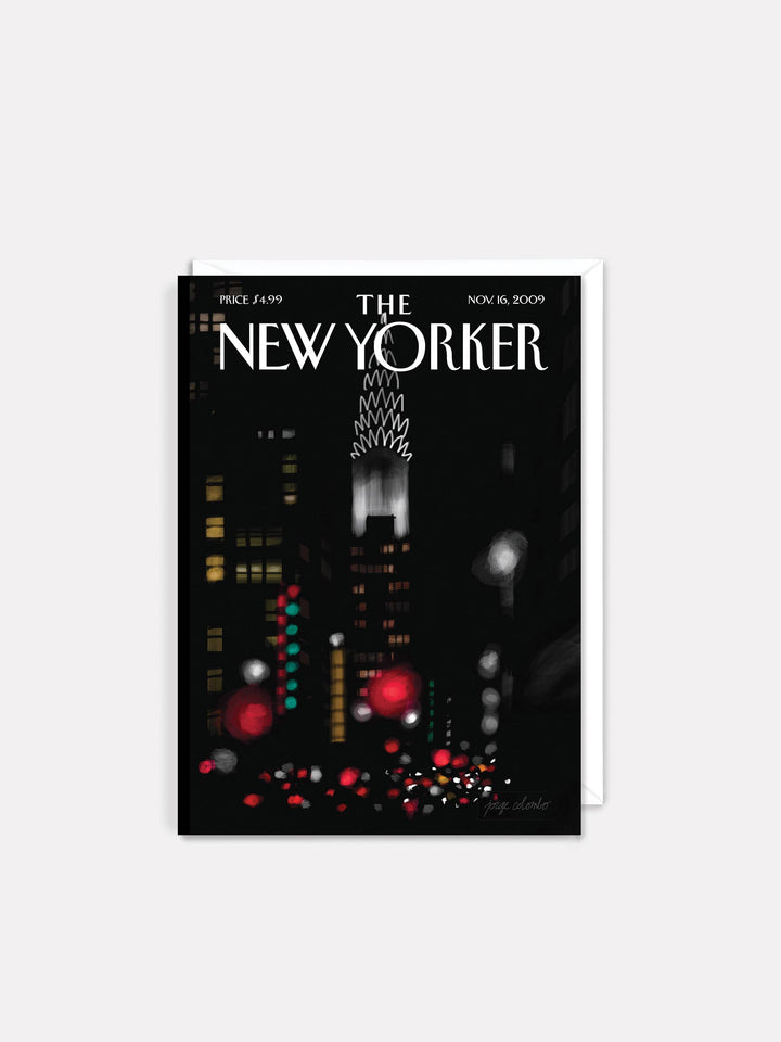 Night Lights New Yorker Cover Card