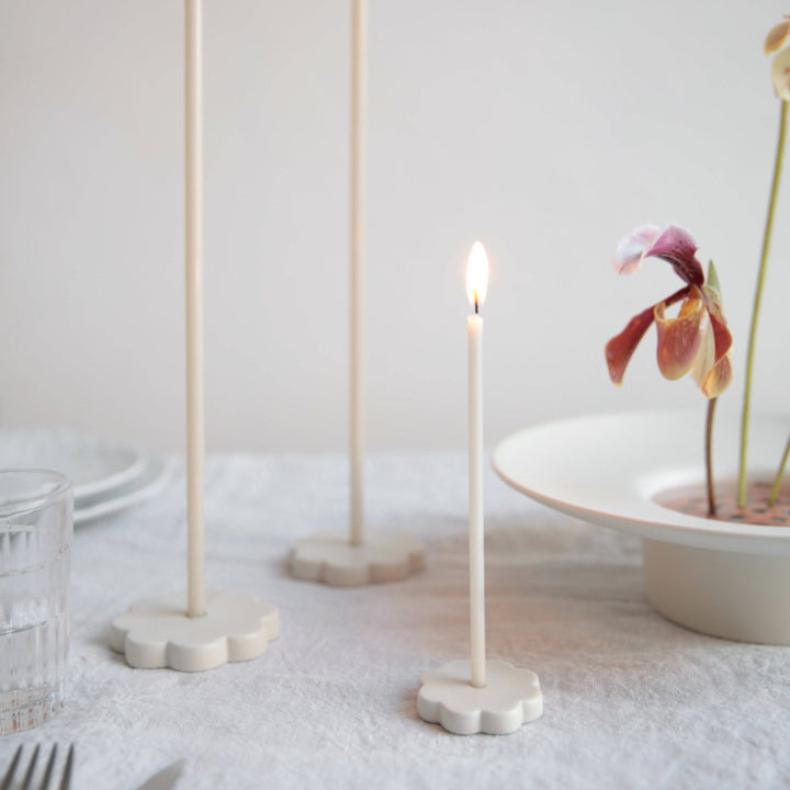 Ceramic Fleur Wishing Candle Holder