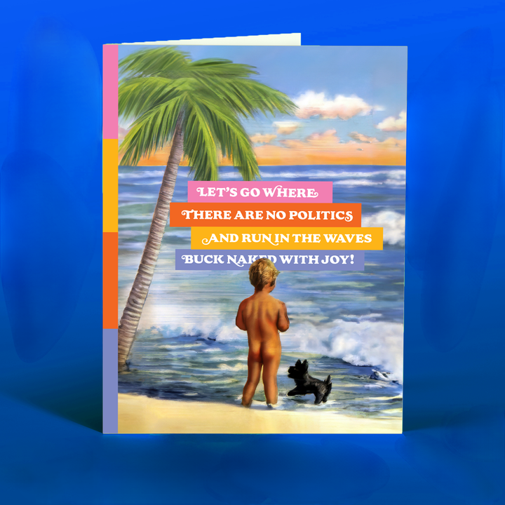 NAKED WITH JOY! Card