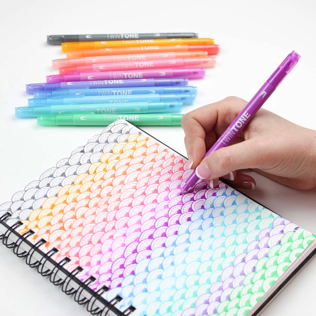TwinTone Marker Set: Pastel - 12-Pack