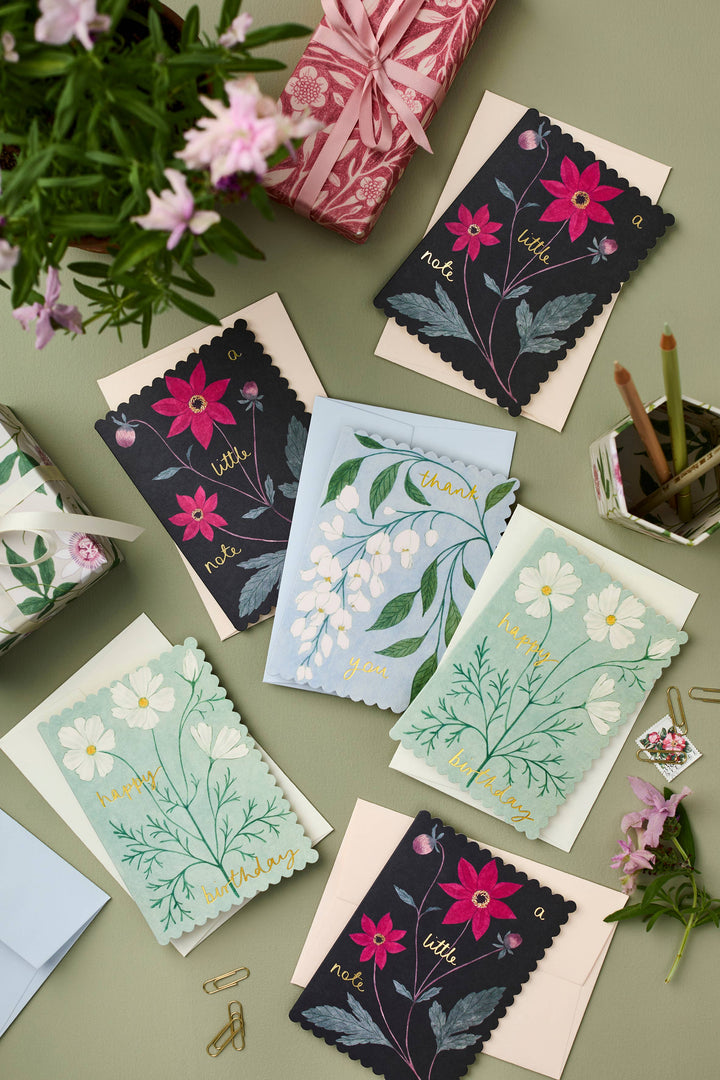 Dahlia 'A Little Note' Card