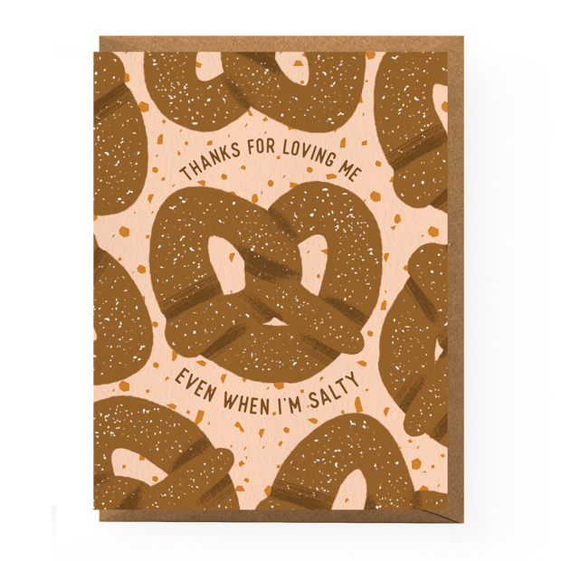 Salty Love Pretzel Card