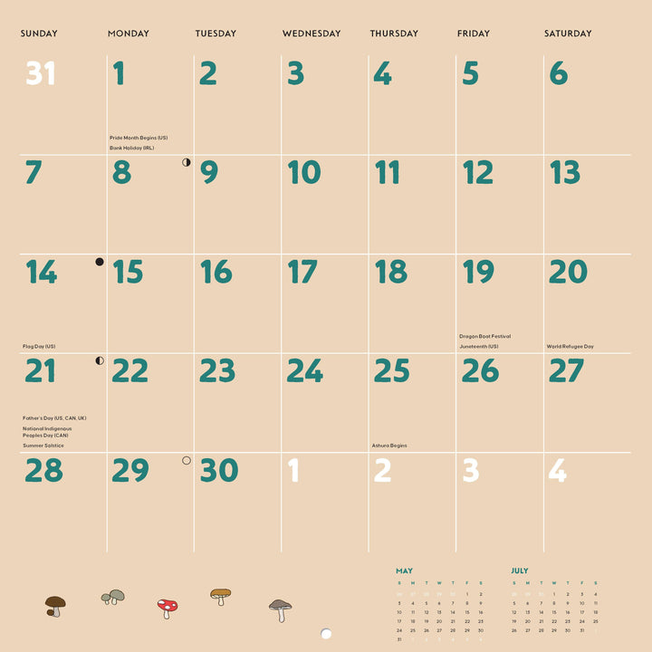 Studio Ghibli My Neighbor Totoro 2026 Wall Calendar