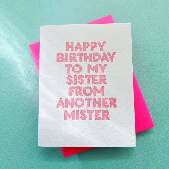 Sister From Another Mister - soul sis birthday greeting card