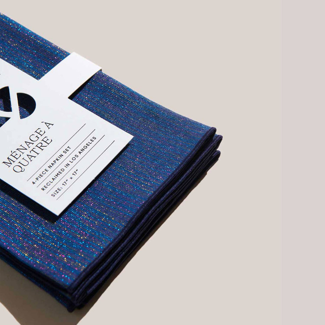 Sapphire Linen Napkins | Set of 4