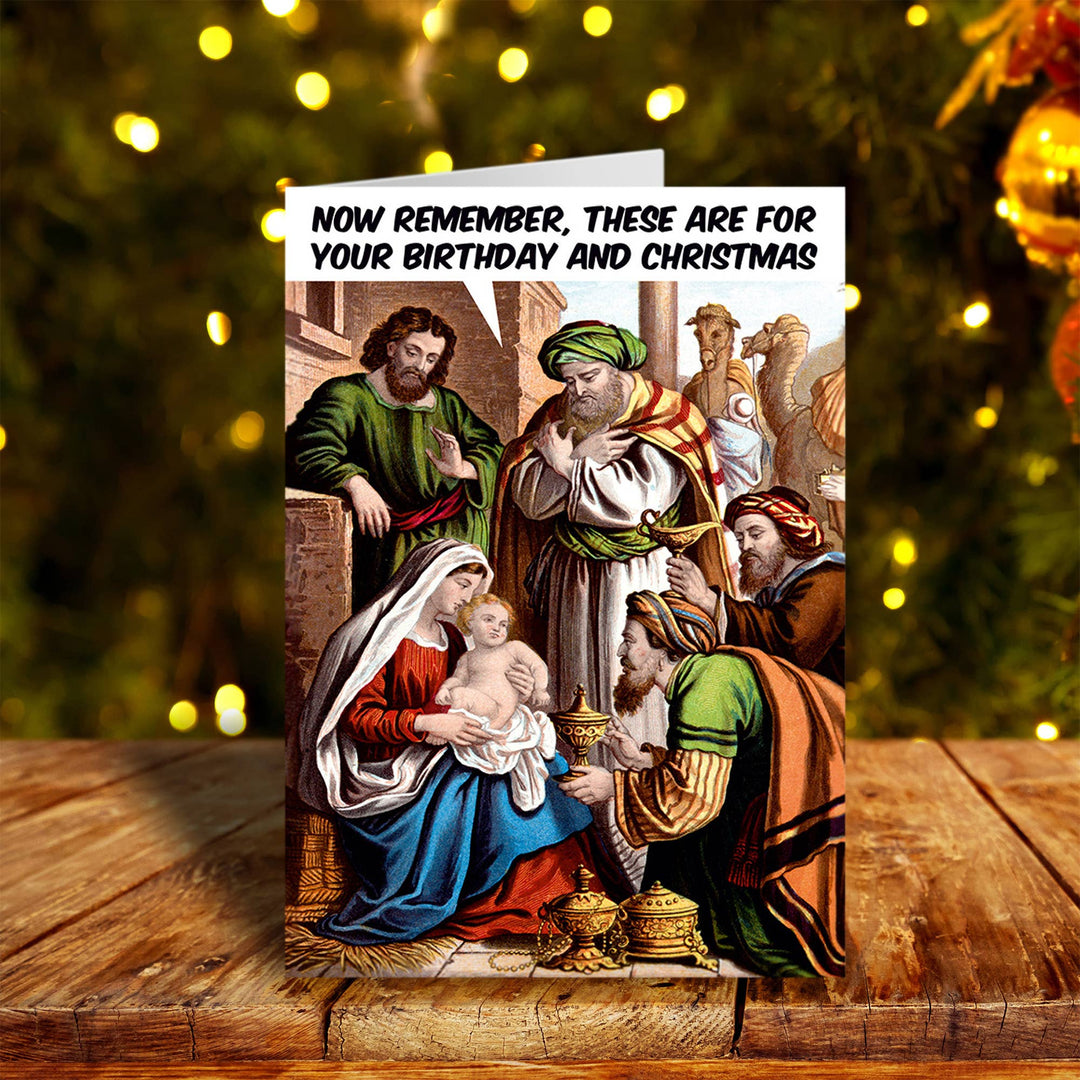 Jesus presents Greeting Card