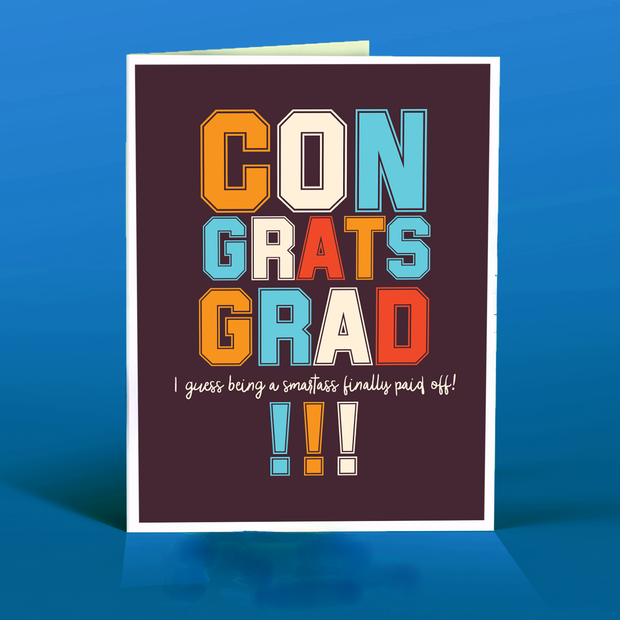 SMARTASS! graduation card