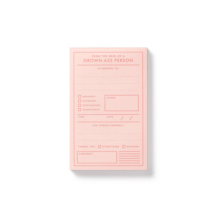 Brass Monkey Grown-ass Person Memo Pad