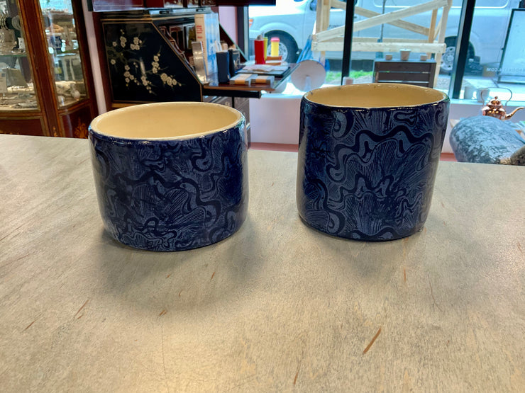 Blue Swirl Planter