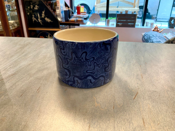 Blue Swirl Planter