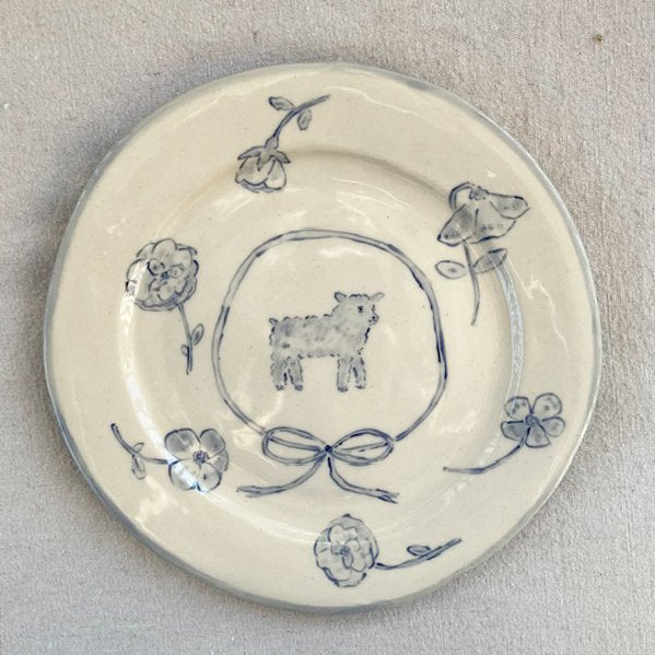 Blue Baby Lamb Plate