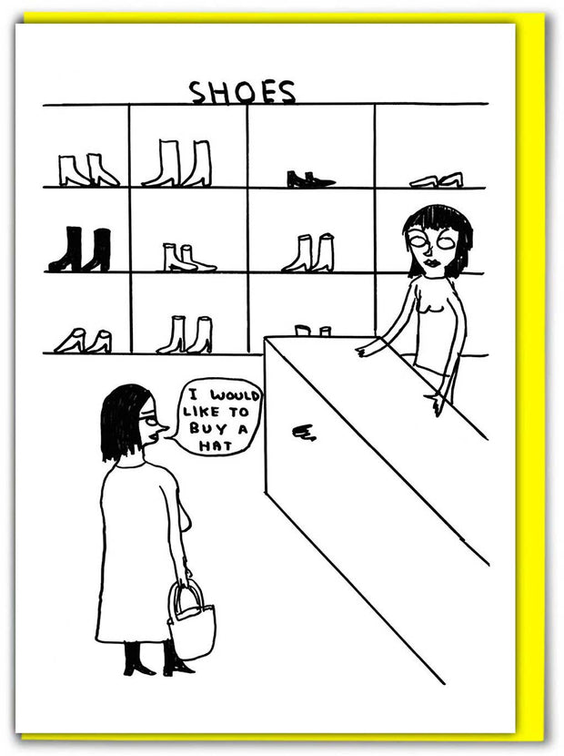 Shoes and Hat Card
