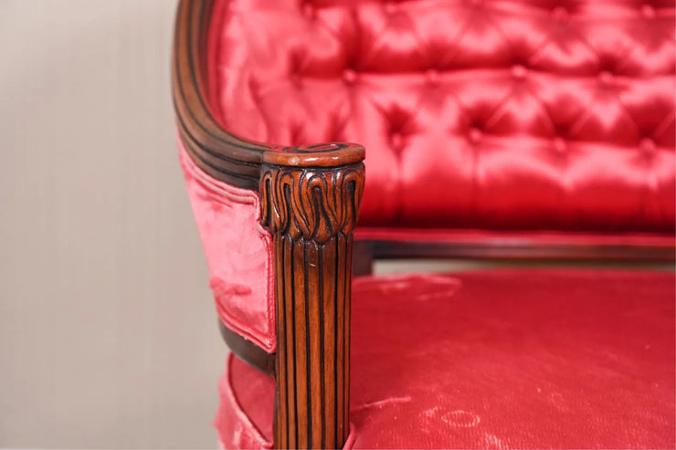 Pair of Asymmetrical Hollywood Regency Style Lounge Chairs