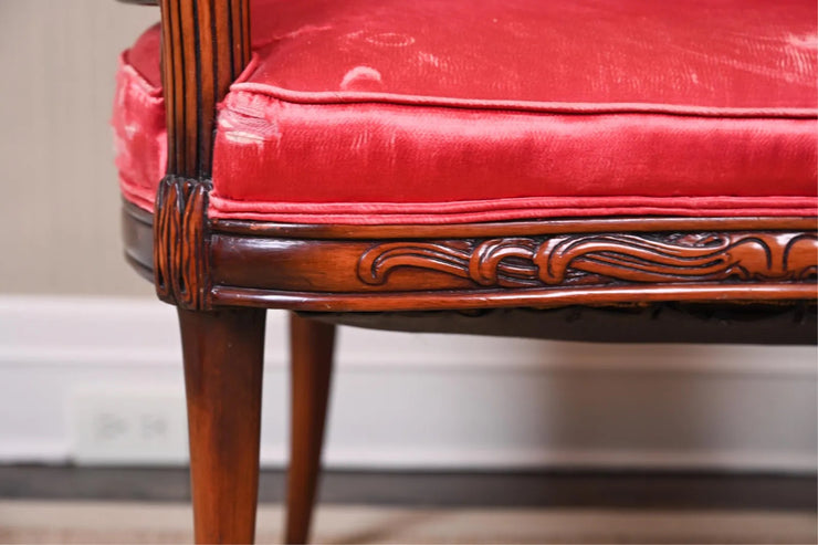 Pair of Asymmetrical Hollywood Regency Style Lounge Chairs