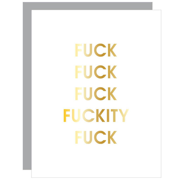Fuck Fuckity Fuck Fuck Letterpress Card