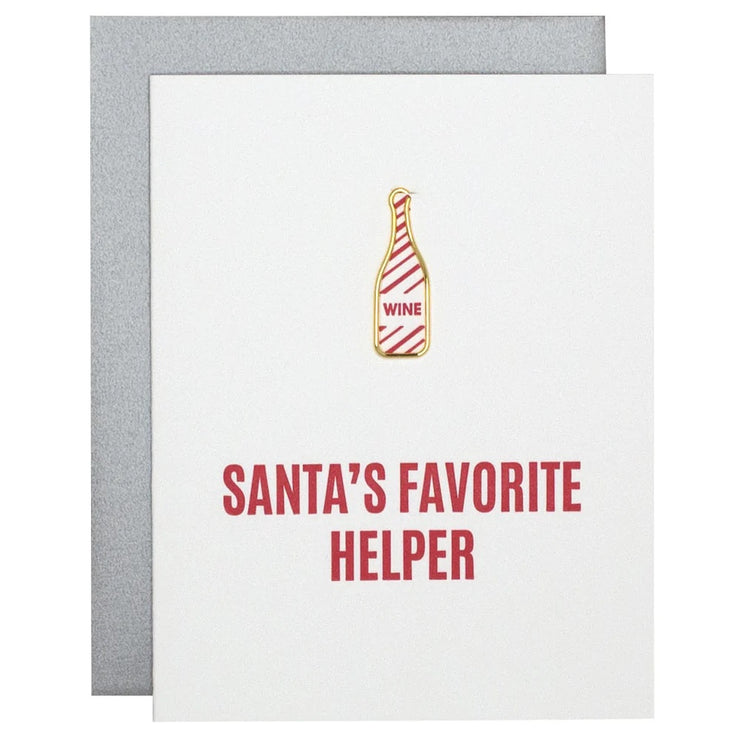 Holiday- Santa's Favorite Helper Paper Clip Card