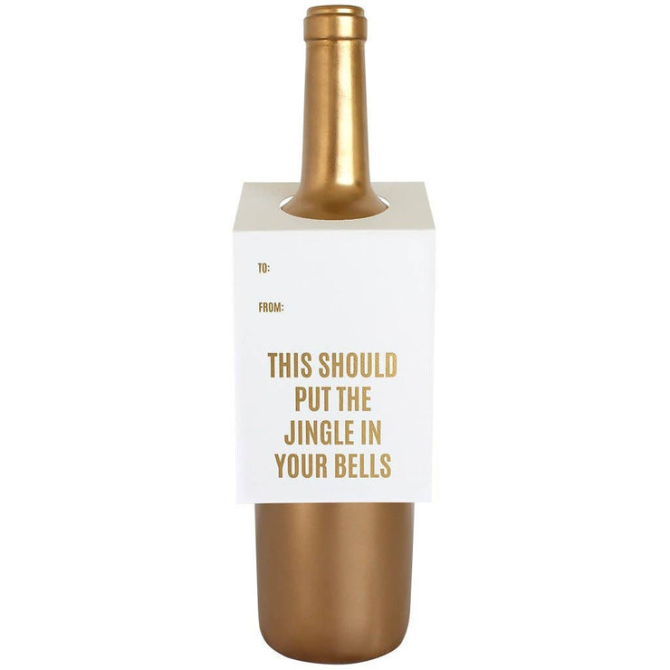 Jingle In Your Bells Wine & Spirit Tag  - Singles