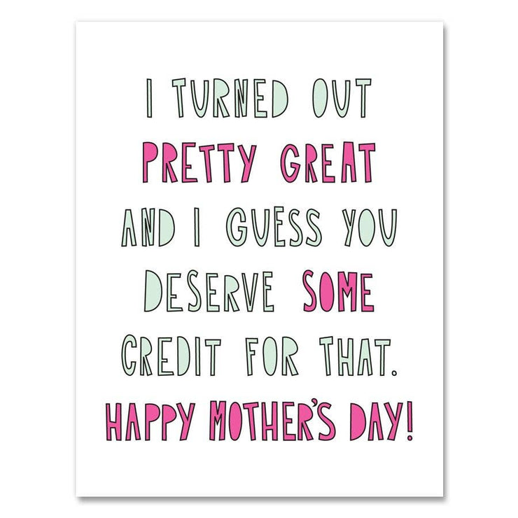 255 - Pretty Great Mom - A2 card