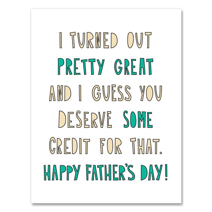 254 - Pretty Great Dad - A2 card