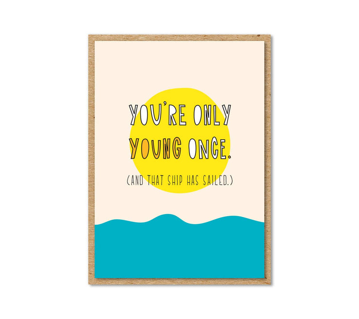 Only Young Once - Enclosure Card