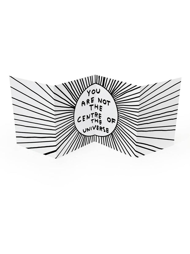 David Shrigley Concertina Card - Don't Look Down