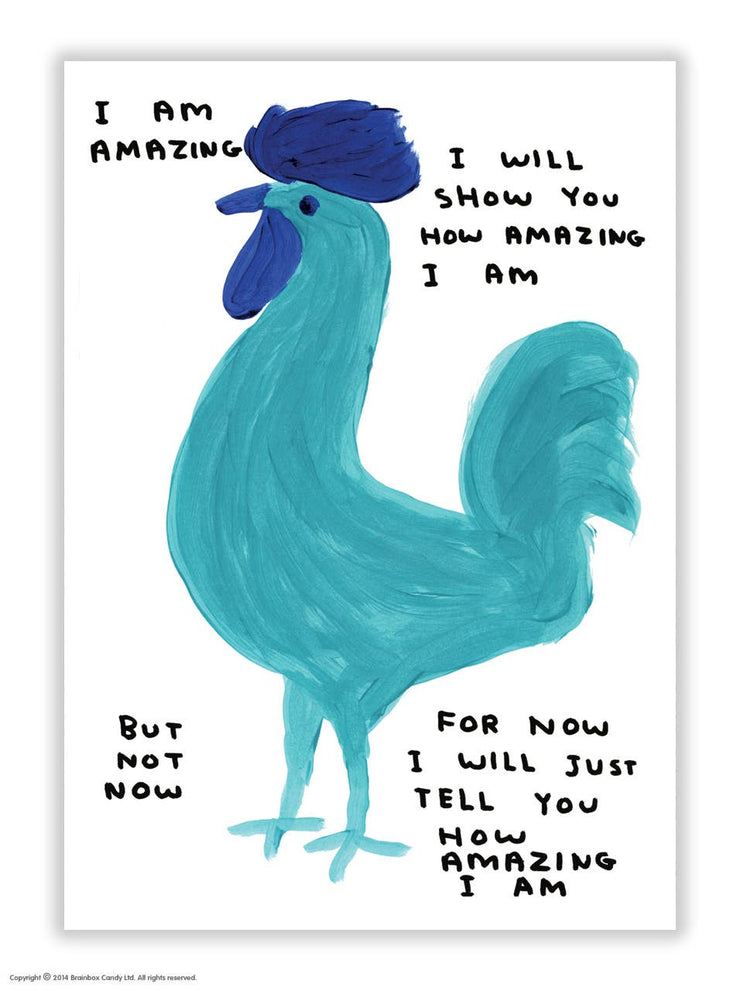 David Shrigley Postcard I Am Amazing