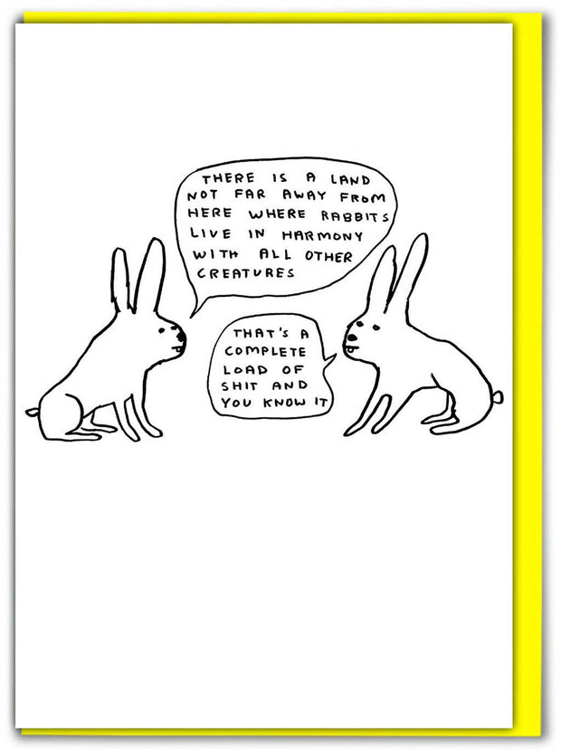 David Shrigley Card Live In Harmony Funny