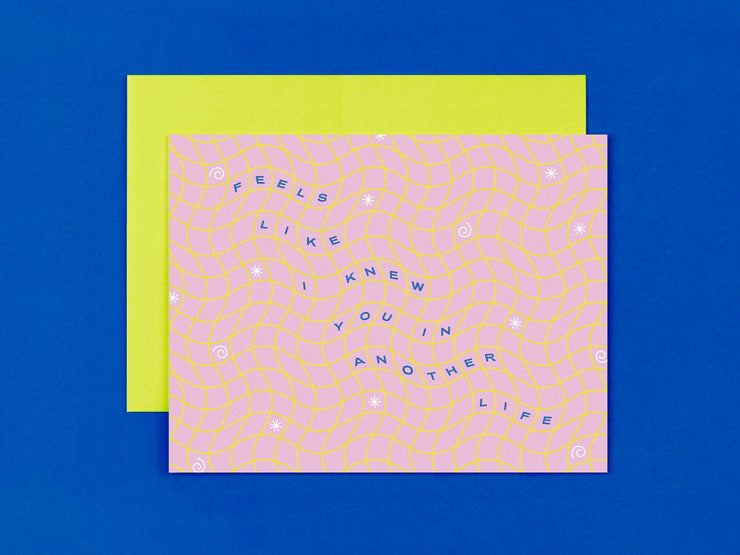 Another Life • Love or Friendship Card: Pink