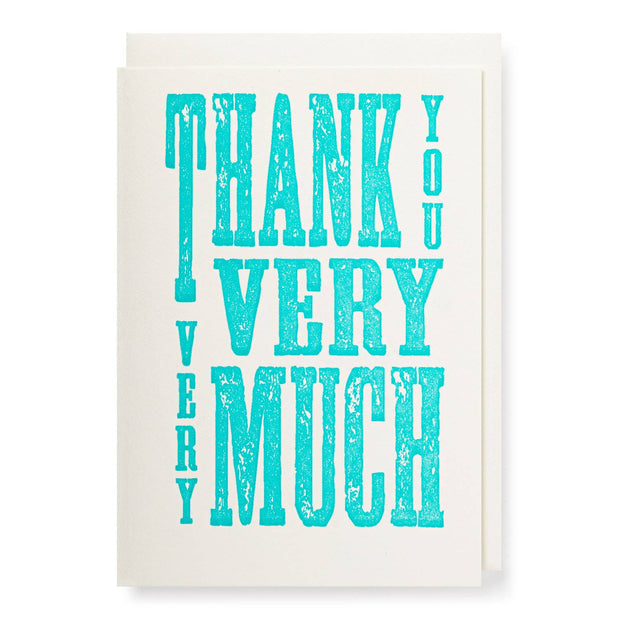 Thank You Very Much Single Notecard