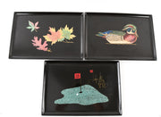 COUROC OF MONTEREY INLAID TRAYS