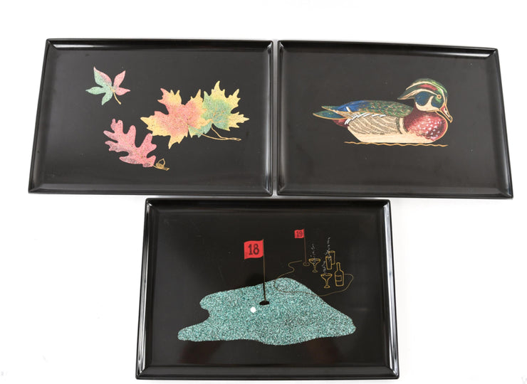 COUROC OF MONTEREY INLAID TRAYS