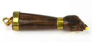 Vintage Wooden Figa Pendant