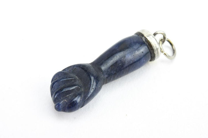 White Gold & Carved Amethyst Figa Estate 14k