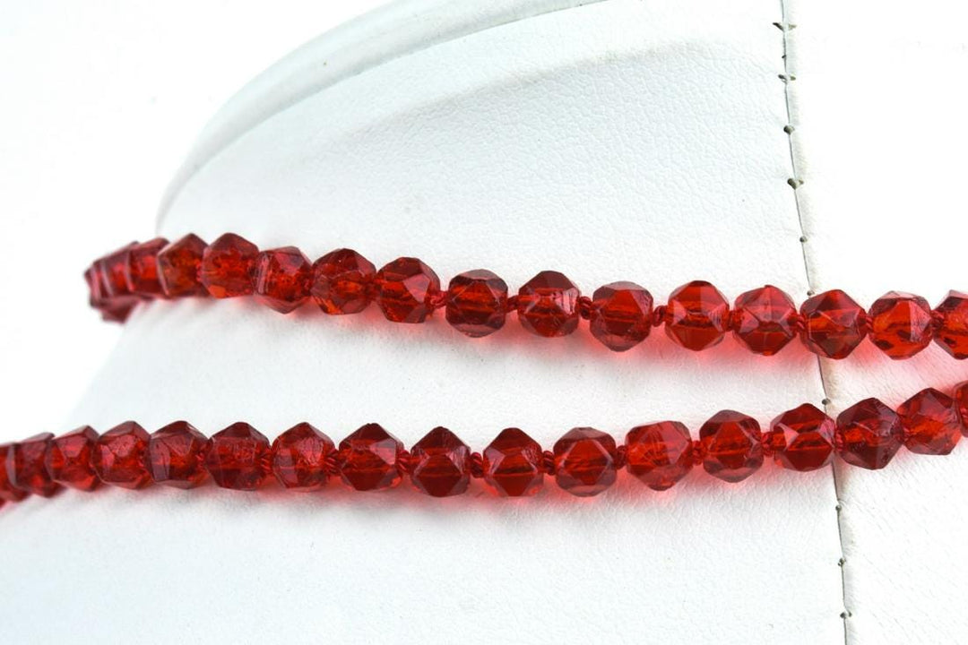 Antique Art Deco Flapper Era Beaded Necklace