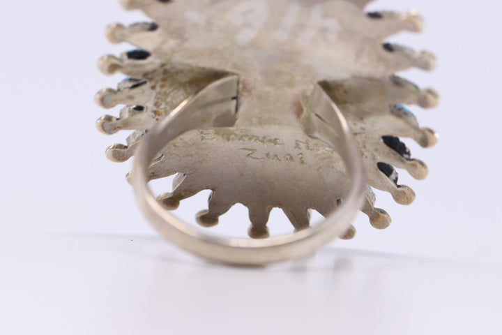 Native American Zuni Handmade Sterling Silver Turquoise