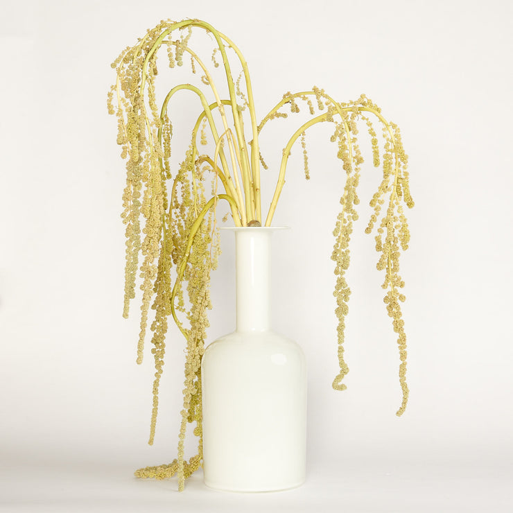 Mid Century Modern Danish Milk White Vase
