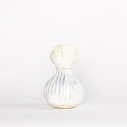 Kate - Figural Vase w Blue & White Stripe Dress
