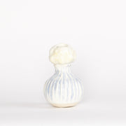 Kate - Figural Vase w Blue & White Stripe Dress