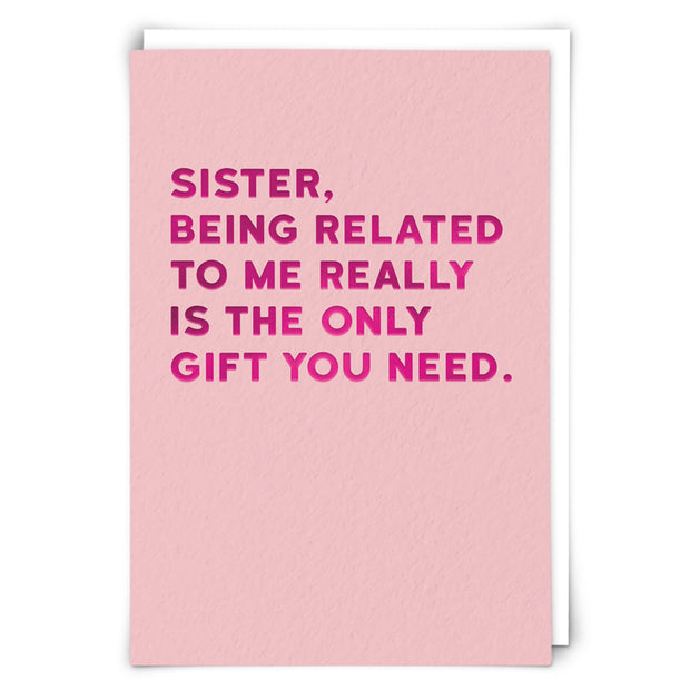Sister Gift Birthday Card