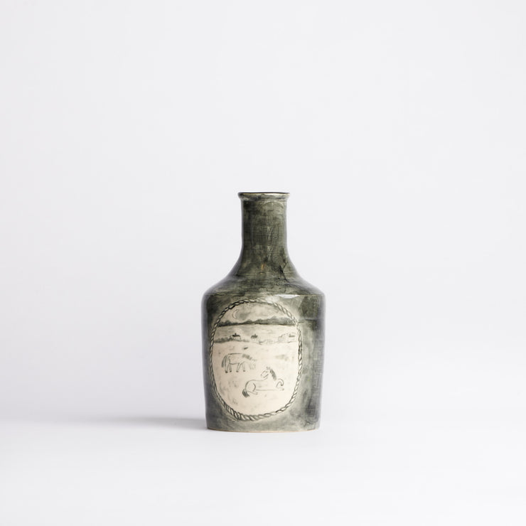 Pastoral Horse Scene Bottles