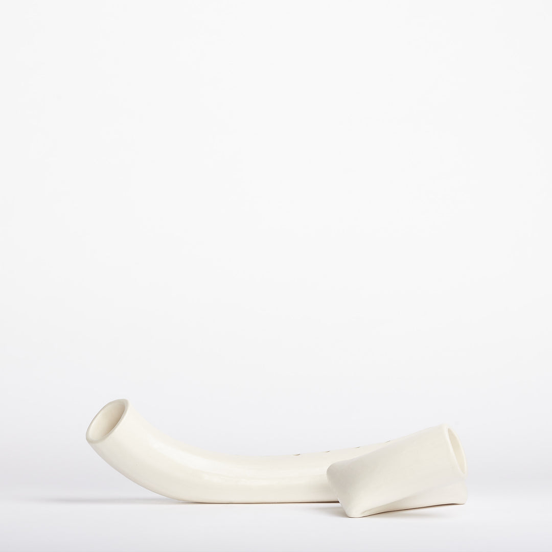 Porcelain Zag Menorah