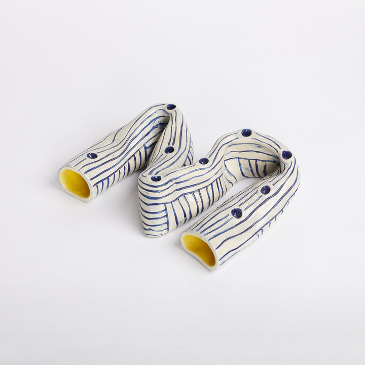 Blue Lines Wiggle Menorah