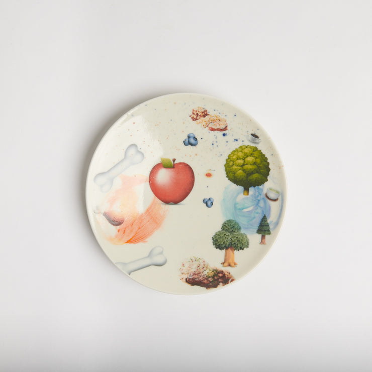 Bone Apple Tree Collage Plate