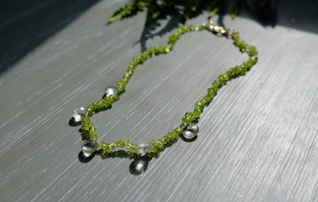 Peridot & Green Amethyst Ariel Choker
